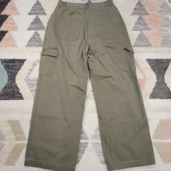 Y2K Olive Green Authentic 2000s khaki cargo pants size 13 - Picture 5 of 9